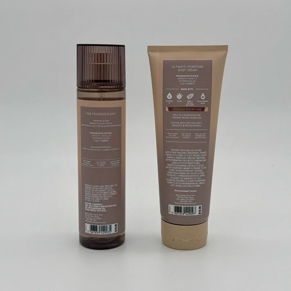 Bath and Body Works Warm Musk Gift Set NWT